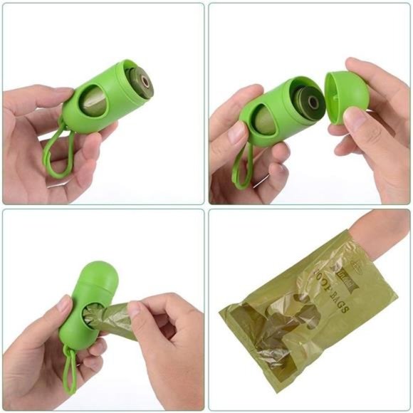 Dog Poop Bag Biodegradable Scented: Leak Proof Dog Waste Bags With 1 Dispenser - Picture 3 of 5